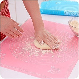 Non-Stick Silicone Reusable Pastry Rolling Baking  Mat with Measurements