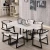 Import Nordic Design Luxury Dining Room Furniture 6 8 10 Seater Marble Top Dining Table And Chairs Set from China