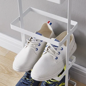 Nordic high-end iron art shoe rack home creative shoe cabinet storage rack shoes slipper shelf