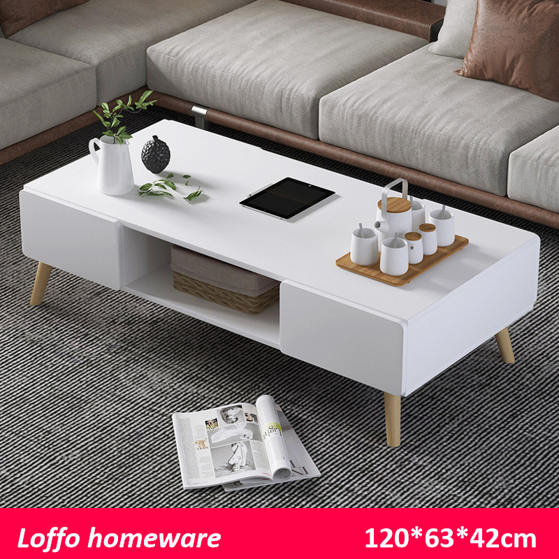 Buy Nordic Style Modern Living Room Wooden Coffee Table from Chaozhou ...