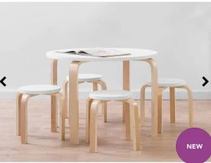Nursery Table And Stool Set For Children Kids Furniture  ( 1+2 set)