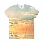 OEM Custom LOGO Sublimation Printing Dry Fit 3D All Over print Crew Neck men Rpet TShirt