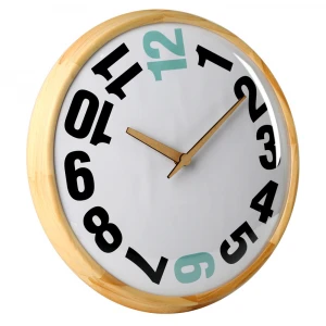 OEM Decorative Wooden  Wall Clock Wood Frame Wall Clocks for Home Decoration