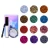 Import OEM glitter lipgloss kit with glitter powder glue and brush 12 colors glitter lip gloss from China