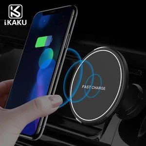OEM Private label wholesale cellphone qi standard wireless smart mini car charger