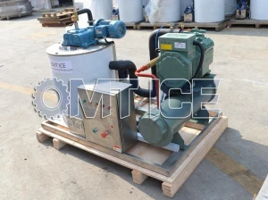 OMT ocean water type 1Ton Flake ice machine for vessel and fishing boat