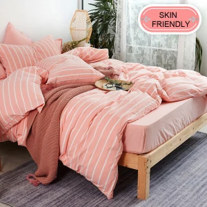 On sale disposable wide varieties custom Plain dyeing cotton 100% bedding set for home use
