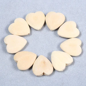Organic Unpainted Custom Round Oval Hexagon Wood Beads For Baby Teething Jewelry