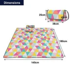 Outdoor Compact Size Camping Mat Picnic Mat Waterproof Blanket