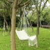 Outdoor Indoor Garden Hammock Hanging Swing Chair With Macrame Lace Without Stick