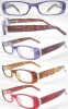 PC with metal part eyeglasses frames cheap pattern women Reading Glasses