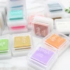 pearilized metallic custom packaging ink pad for clear stamps