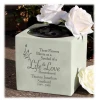 Personalised Memorial Vase Life and Love Bereavement, Memorial Memory Keepsake
