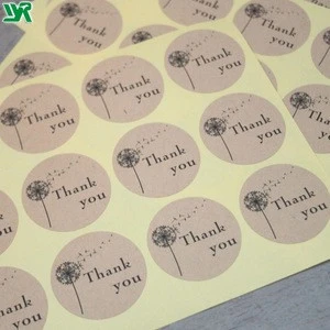 personalized kiss cut custom thank you stickers