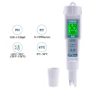PH-983 Digital Water Quality Tester Backlight Display 3 in 1 Pen Type PH EC TEMP Meter for Aquarium Swimming Pool Laboratory