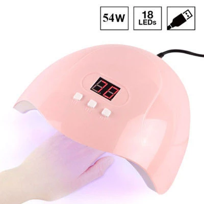 Pink Nail Dryer Machine UV LED Lamp Portable Micro USB Cable Home Use Nail UV Gel Varnish Dryer