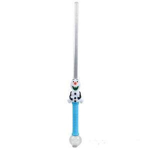plastic cheap light up magic ball clown wands led clown party sword toy