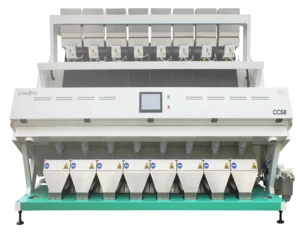 Plastic color sorter for chickpea or walnut cleaning equipment  from China factory price with pccd and 512 channels