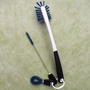 plastic handle feeding bottle cleaning brush with mini brush