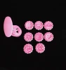 Plastic moon cake mould diy household cartoon hand-pressed pink mould set for kitchen