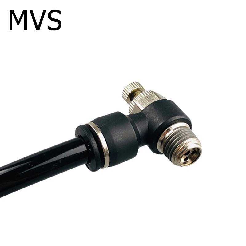 Pneumatic Parts Push to Connect Metric Inch Tube Size Thread Speed Controller Fittings