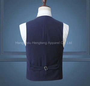 Polyester Fashion Man Waistcoat/Vest Blue Color