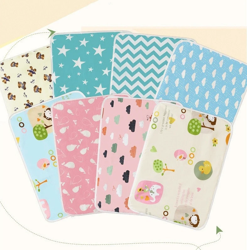 POPOMI 2020 80*110cm infant waterproof liners cover portable star  baby changing pad mat for babies