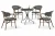 Import Popular  Best Sale  Chairs and Steel Frame Table Dining Set Outdoor Patio Garden Furniture from China