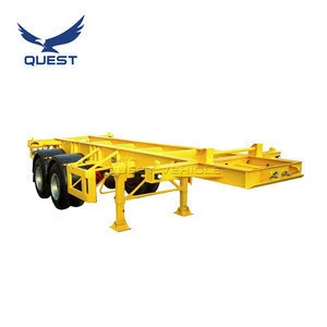 Port Container Chassis Trailer Skeleton Frame Chassis Semi Trailer for 20FT Container Transportation