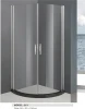portable cheap price temper glass round russian shower room