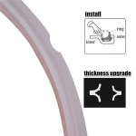 Pressure Cooker Sealing Ring Food Grade Silicone Fits 5 or 6 Quart Gasket Accessories