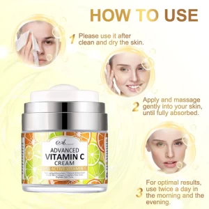 Private Label Natural Anti-Aging Hydrating Whitening Vitamin C Face Cream