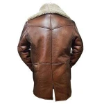 Proelite Men's Bane Coat buff Brown Batman Dark Knight Rises Again genuine Leather Jacket