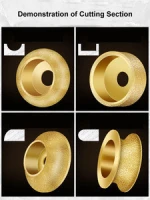 Professional Brazing Diamond Grinding Wheel Stone Trimming Angle Grinder Tool for Marble Granite