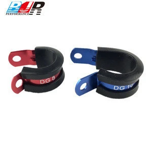 Professional Cheap Price Car Tuning Parts Rubber Cushioned P Type Clips Fixing Hose Clamps