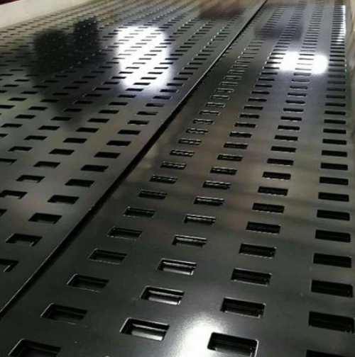 Professional manufacturer of black rectangular perforated ceramic tile Display Wall Bracket