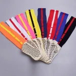 professional wholesale anti-slip compression sport Knee-high Breathable club sock men women grip football soccer socks