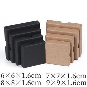 PS1719 Fashion Tan Black  Kraft Paper Packaging box,Favor Gift Boxes jewellery jewelry display boxes