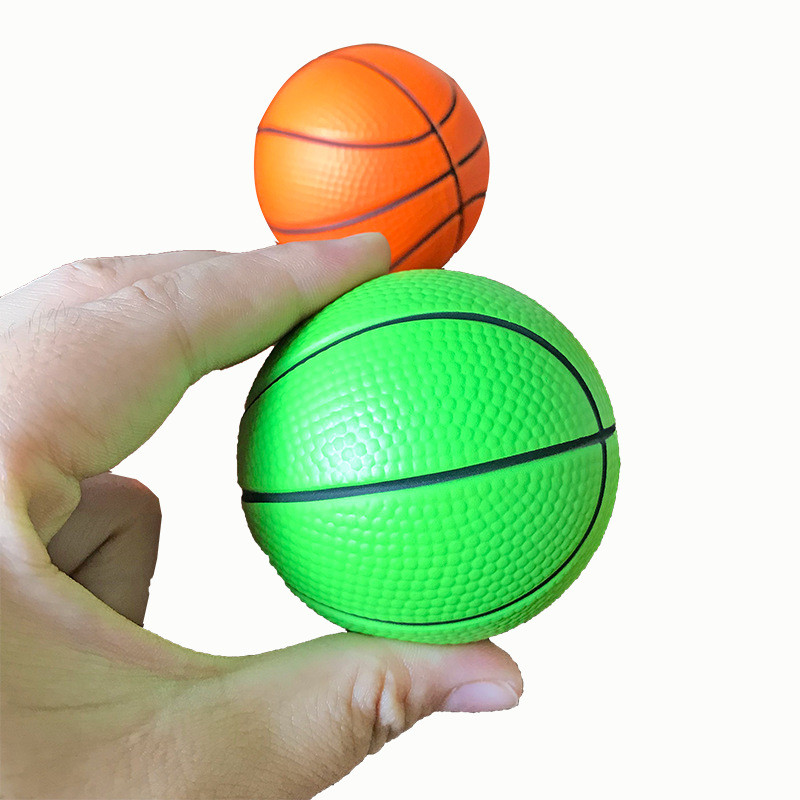 Buy Pu Foam Basketball Squeeze Stress Fidget Ball Toys Anti Mini Sports ...