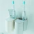 Import Pure color wall mount mouthwash cup bathroom set family magnetic plastic toothbrush holder from China