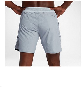 Pure Platinum 8" inseam comfort workout short; next level 2017 dry&cool adjustable fit training men shorts