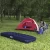 Import Pvc custom comfortable inflatable sleep flocking air cushion, single camping air mattress from China