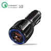 QC3.0 Dual Port  Quick Charging Adapter Car Charger for mobile phone