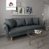 Queenshome livingroom modern other antique home furniture canap couch vintage paper linen living room nordic fabric sofa