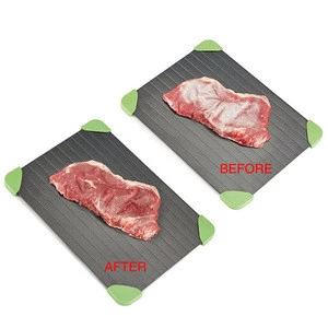 Quick Thaw Defrost Tray Aluminium Rapid Meat &amp; Poultry Defrosting