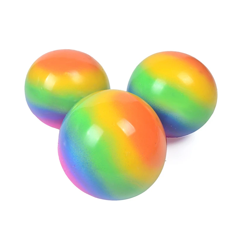 Rainbow Stress Balls Fidgets Sensory Toy Anti Stress Reliever Globules Ball Pressure Anxiety Relief DNA stress ball