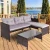 Import Rattan Garden Corner Sofa And Table Patio Funiture Chair Set Black Grey Brown from China