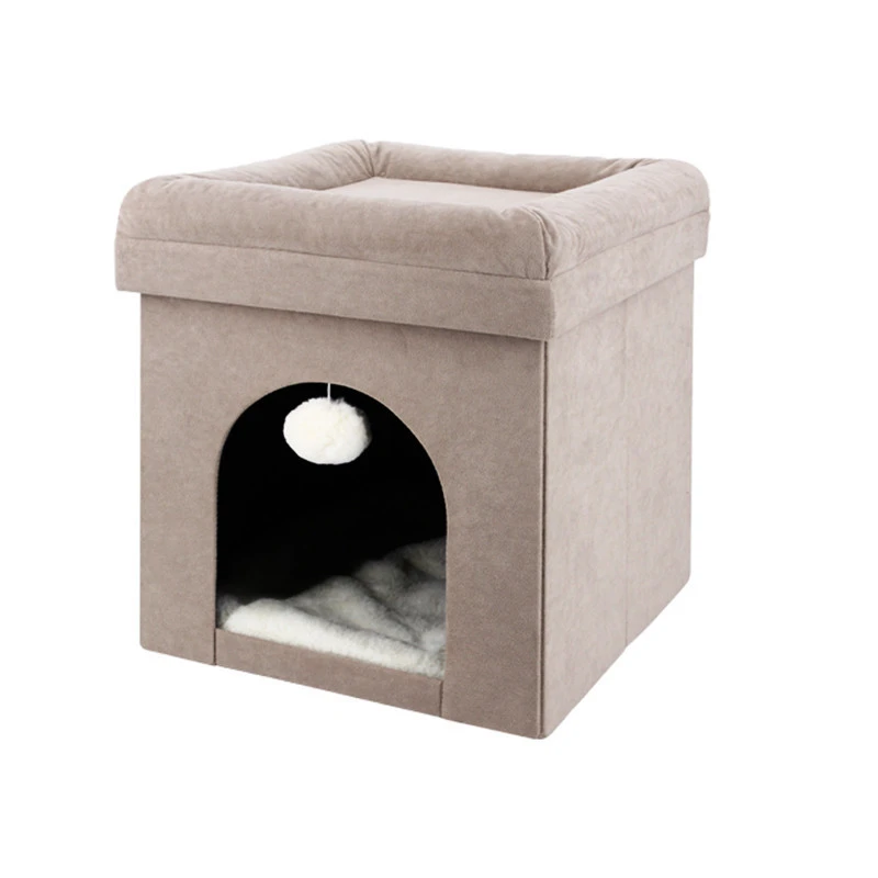 Reatai cat room ottoman dog cage indoors house pet animal cages carriers fabric foldable pet house ottoman