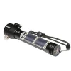 rechargeable led flashlights linterna recargable lanterna small led solar torch light with hanmmer compass