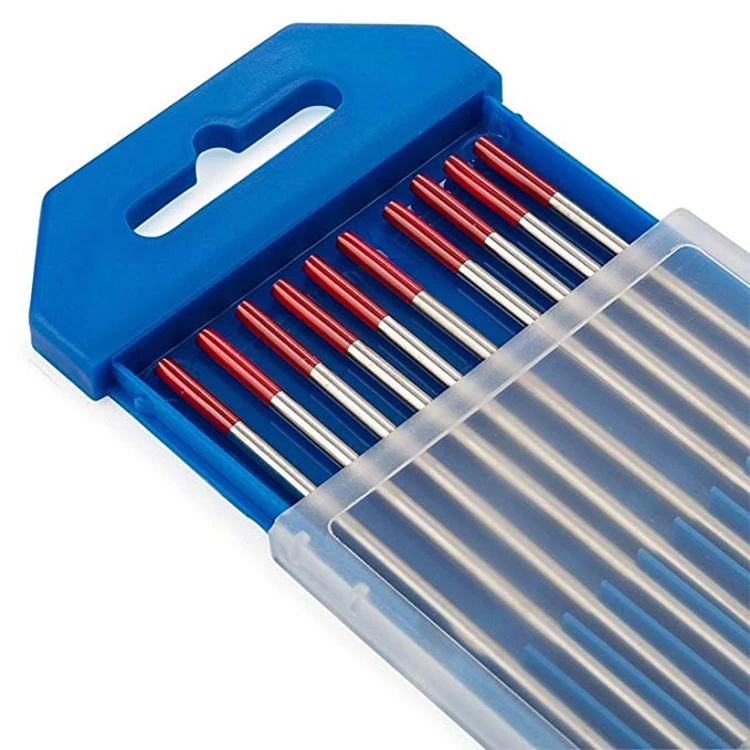 Red Color 10pcs/Pack wolfram WT20 2 thoriated tungsten electrode  for tig welding